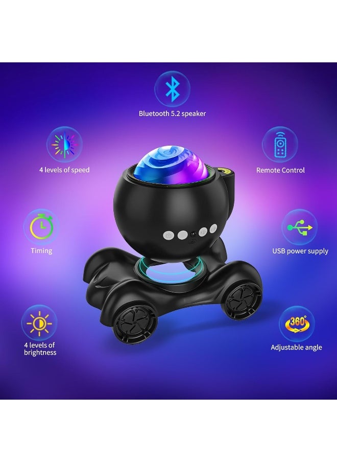Generic ENOKIK Galaxy Projector, Star Aurora Projector Built-in Bluetooth Speaker, Night Light for Kids Adults, White Noise Light for Home Decor/Relaxation/Party/Music/Gift (Black)  - Image 5