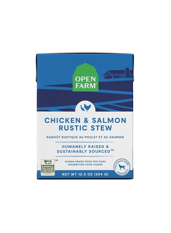 Open Farm Chicken & Salmon Rustic Stew Wet Dog Food 12.5Oz/354g