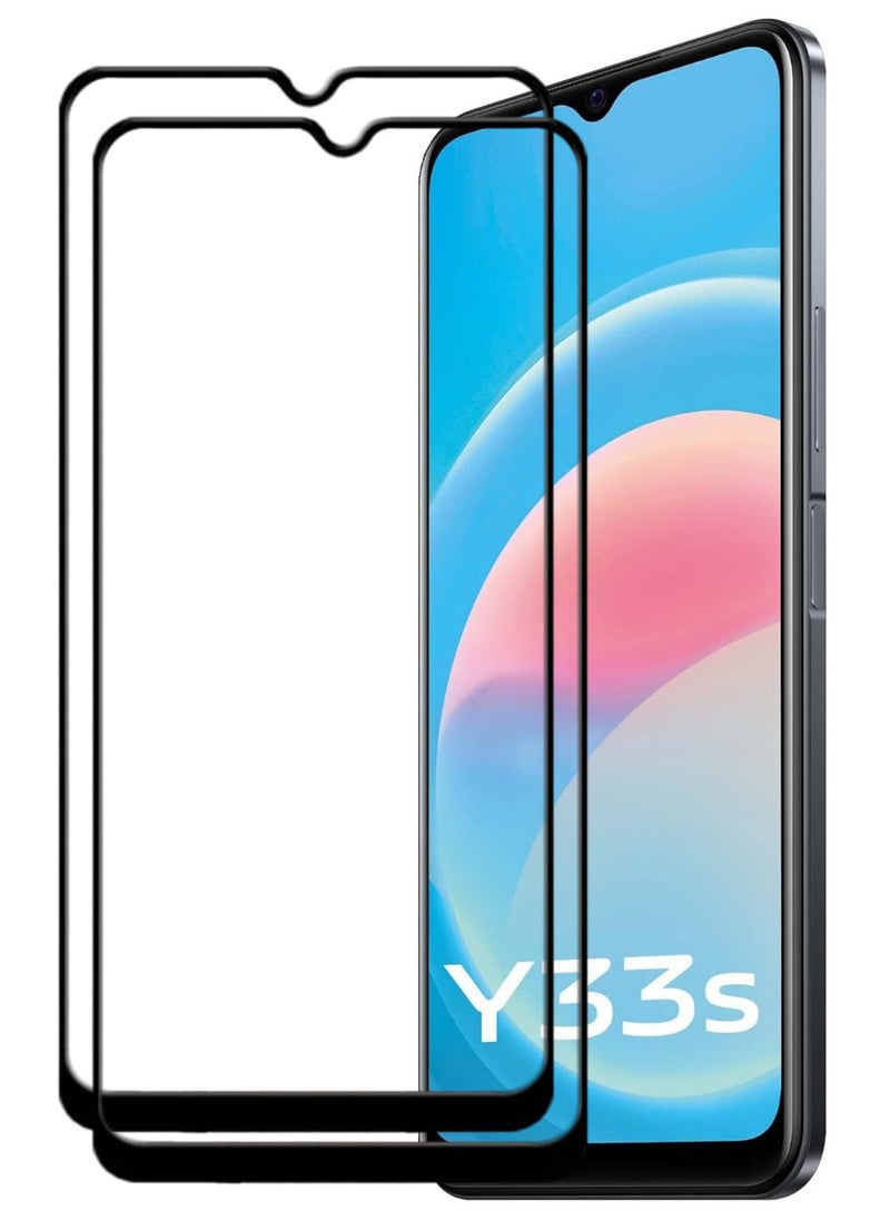 ACLIX 2 Pieces Antistatic ESD Dustproof Premium Quality High Definition Tempered Glass Screen Protector Designed For vivo Y33s - Image 1
