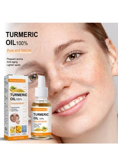 West&Month Turmeric Oil, Turmeric Dark Spot Correcting Serum Oil, Turmeric Repair Face Serum, Natural Turmeric Bright Skin Dark Spot Skin Care Moisturizing Repair Serum, Turmeric Oil for Face Dark Spots(10ml)  - Image 3