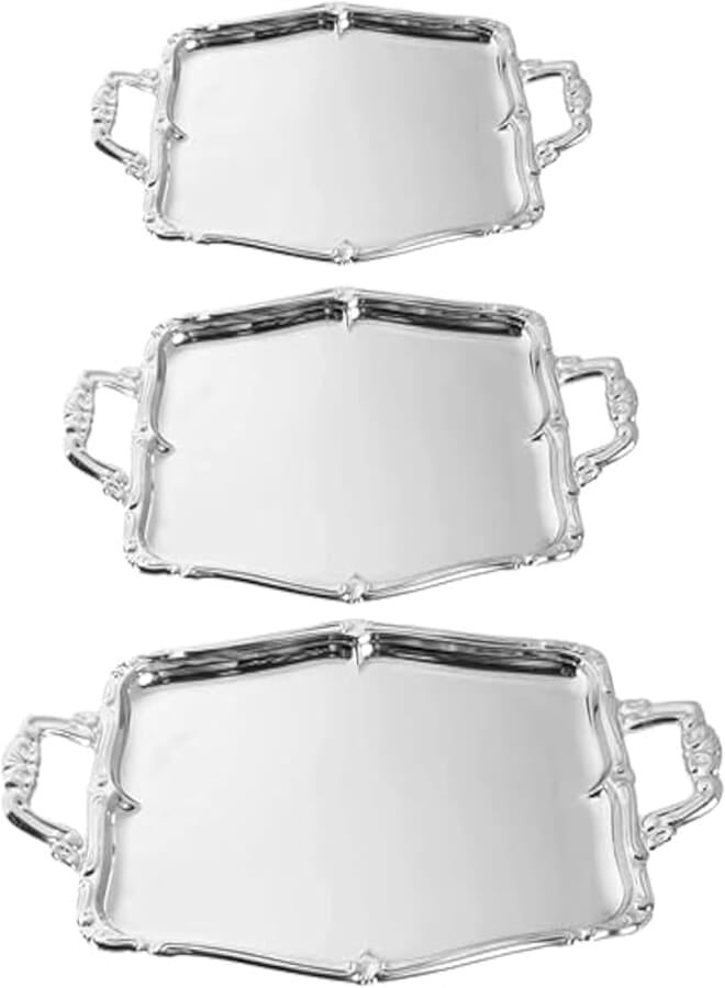 younesteel Italian Hand Tray Set 3 Pieces