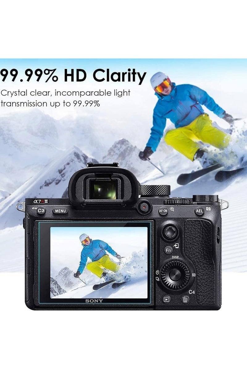 general Screen protector film for Panasonic LUMIX GH6 4K digital camera, 0.3mm 9H hardness tempered glass film 【3 packs】 - Image 3