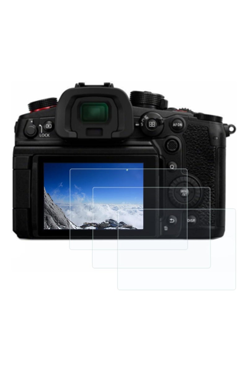 general Screen protector film for Panasonic LUMIX GH6 4K digital camera, 0.3mm 9H hardness tempered glass film 【3 packs】 - Image 1