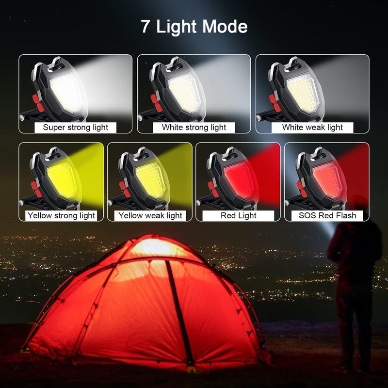 SWAMINE swamine Keychain LED Flashlights Rechargeable Flashlights with Lighter Whistles Screwdriver Bottle Opener Magnet Base 800 Lumens COB Light Mode Portable Emergency Light for Outoor Hiking  - Image 4