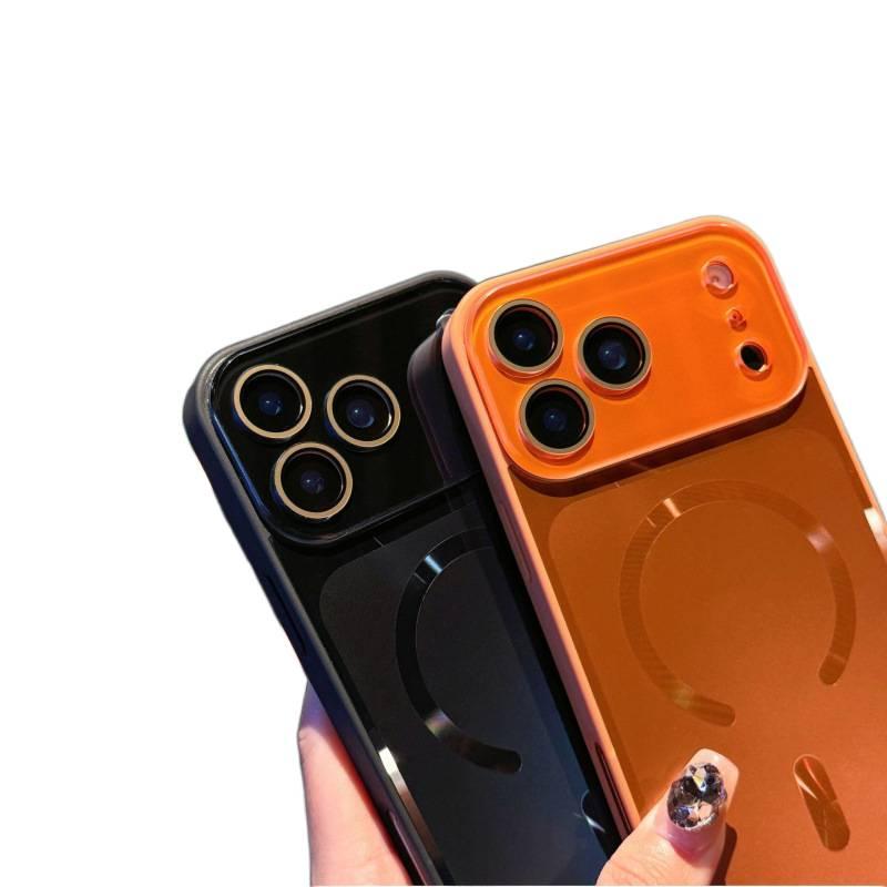 MagSafe iPhone 14 Drop Protection Acrylic for 14 Plus 14 Pro 14 Pro Max and Full Coverage and Matte Finish in Champagne Gold finish - Image 3