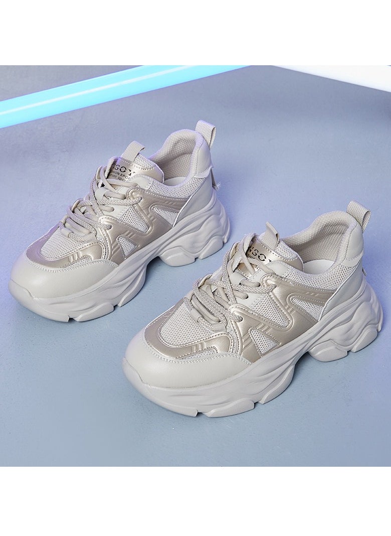 M MIAOYAN Magnetic energy vibration women's thick-soled sports and casual shoes multi-functional massage dad shoes  - Image 2