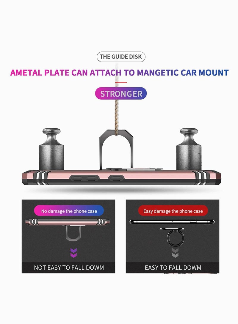 Captaintech Phone Case for LG Stylo 6, 【Military-Grade】 Armor Protective Case with Magnetic Ring Kickstand for LG Stylo 6, 360 Degree Rotating Ring Kickstand Holder - Image 5