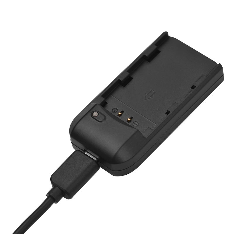 Mini Portable NP-FV5 PLUS Battery Charger with Indicator Light USB Charging Cable - Image 5