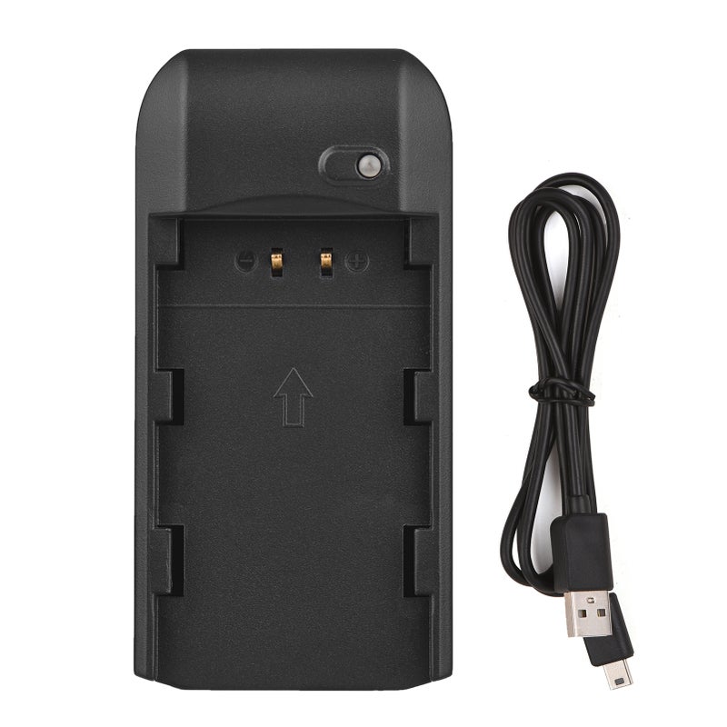 Mini Portable NP-FV5 PLUS Battery Charger with Indicator Light USB Charging Cable - Image 3