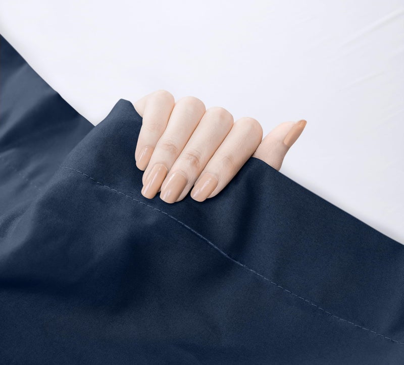 Utopia Bedding Flat Sheet - Soft Brushed Microfiber Fabric - Shrinkage & Fade Resistant Top Sheet - Easy Care - 1 Flat Sheet Only (Twin  Navy) - Image 4