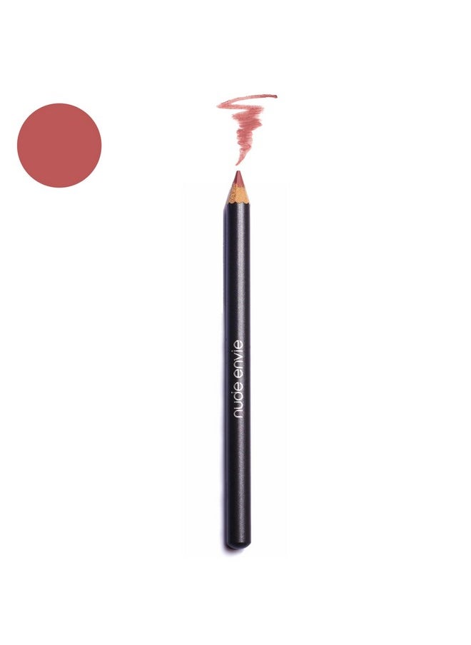 NUDE ENVIE nude envie Lip Liner Pencil - Certified Vegan Lip Pencil - Cruelty-Free and Paraben-Free (Classy)  - Image 2