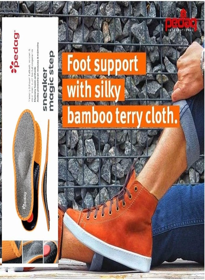 pedag Sneaker Magic Step Athletic Shoe Insoles, Handmade in Germany, Supporting The Ball, Arch and Heel of The Foot, Memory Foam Bed and Terrycloth Top, W7 / EU 37 - Image 2