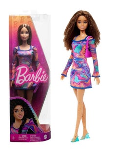 Barbie BARBIE FASHIONISTAS DOLL #206 WITH CRIMPED HAIR & FRECKLES 