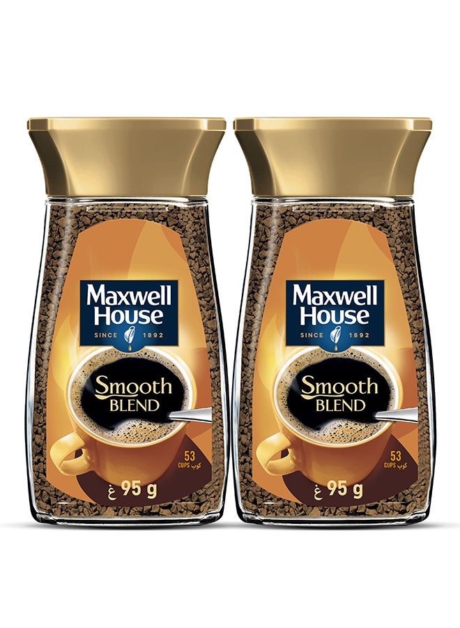 Maxwell House Smooth Blend Instant Coffee 2 x 95g