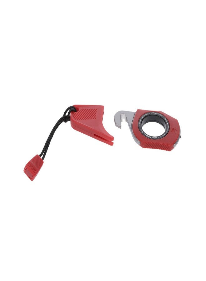 SOG Rapid Rescue Multi-Tool | Stainless Steel Seatbelt Cutter, GRN Handle, Aluminum Pull-Ring, Quick to Deploy from The Sheath, Rescue Red - Image 2