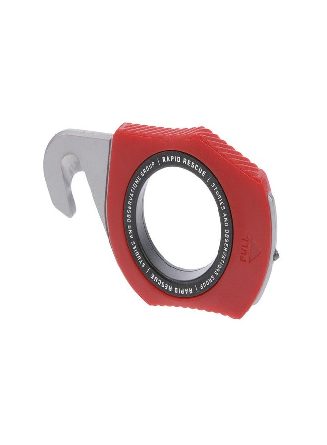 SOG Rapid Rescue Multi-Tool | Stainless Steel Seatbelt Cutter, GRN Handle, Aluminum Pull-Ring, Quick to Deploy from The Sheath, Rescue Red - Image 3