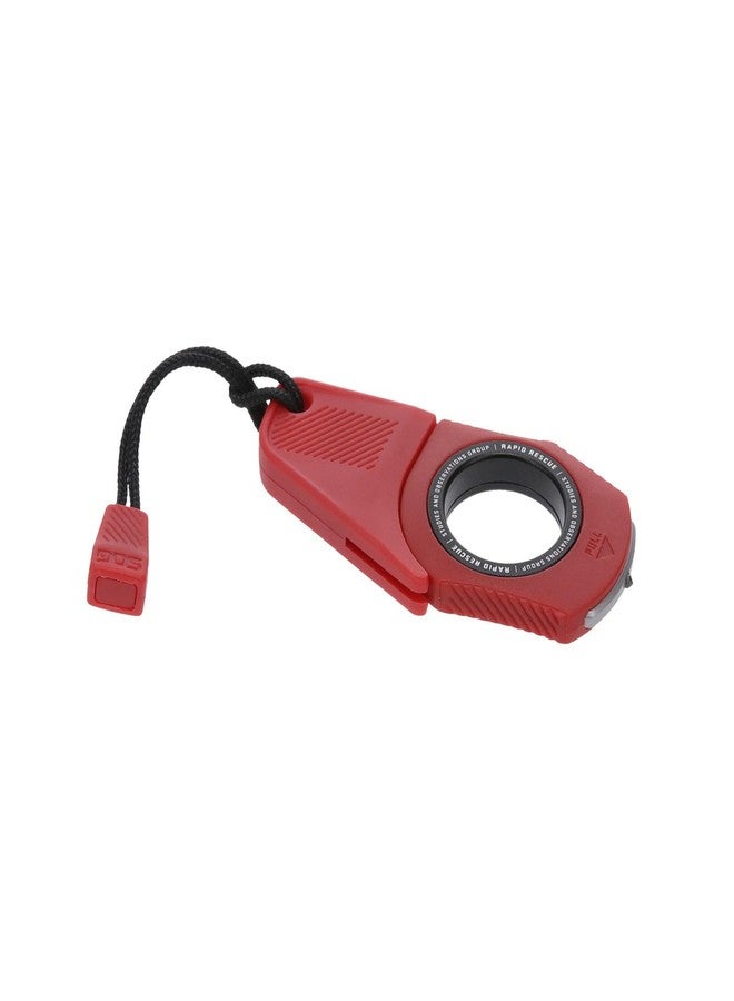 SOG Rapid Rescue Multi-Tool | Stainless Steel Seatbelt Cutter, GRN Handle, Aluminum Pull-Ring, Quick to Deploy from The Sheath, Rescue Red - Image 1