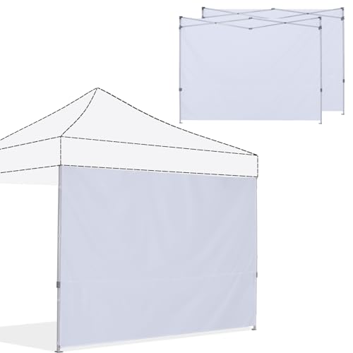 ABCCANOPY Instant Canopy SunWall 10x10 FT 3 Pack Sidewall Only White - Image 1
