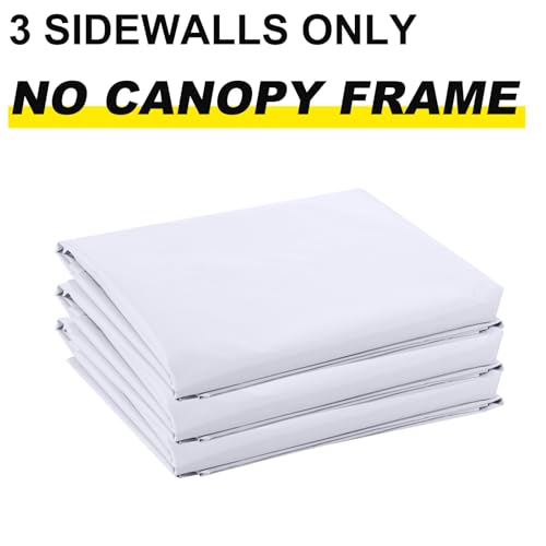 ABCCANOPY Instant Canopy SunWall 10x10 FT 3 Pack Sidewall Only White - Image 3