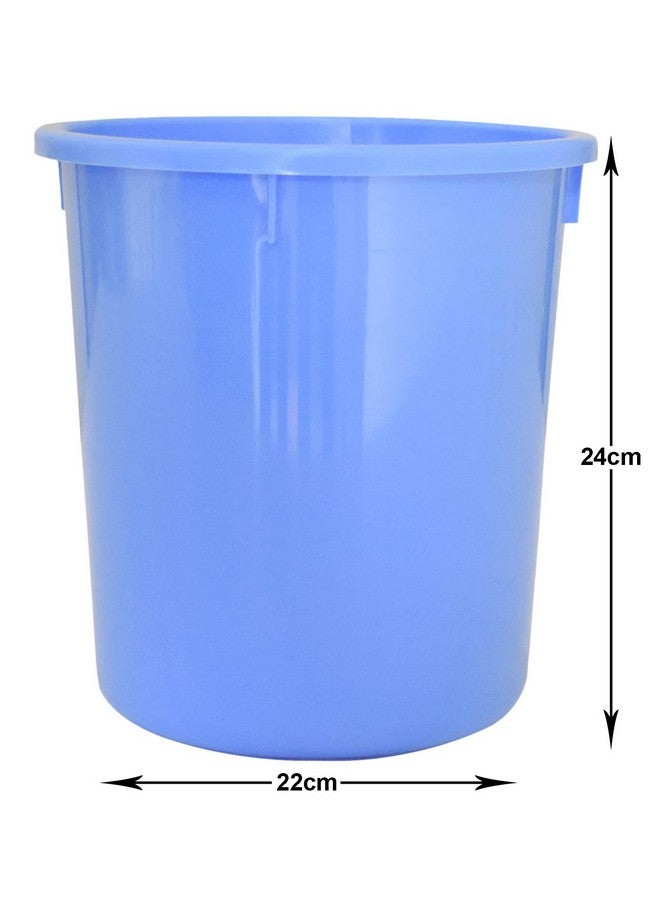 Kuber Industries Plastic Open Plastic Dustbin Without Lid|Garbage Bin For Home, Kitchen, Office, 5Ltr.- Pack of 2 (Pink & Blue)-47KM01077 - Image 5