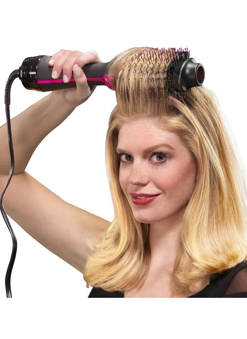One Step Hair Dryer Brush , Hot Air Brush with ION Generator and Ceramic Coating for Fast Drying Straightening , Curling , Electric Blow Dryer , One Step Hair Dryer and Volumizer  - Image 1