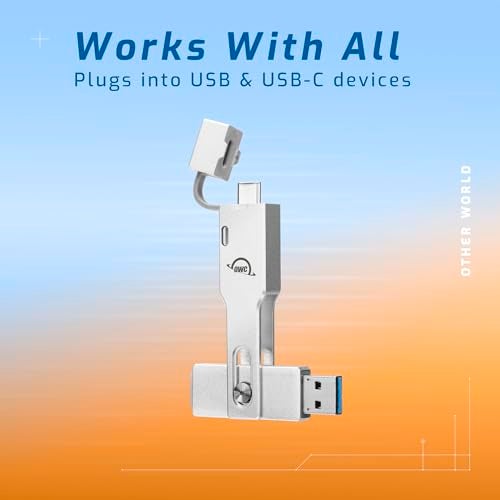 OWC Envoy Pro Mini 1TB 10Gbs SSD Up to 940 MBs Speed Portable Flash Drive with USBC and USBA Compatible with Mac PC Xbox PS5 Professional Stick for Gaming Storage and Backup - Image 3