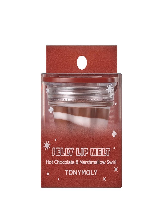TONYMOLY Hot Chocolate & Marshmallow Swirl Jelly Lip Melt – Hydrating & Nourishing Lip Balm with Subtle Brown Tint, Non-Sticky Glossy Finish, Limited Edition Korean Lip Care for Soft, Smooth Lips - Image 1
