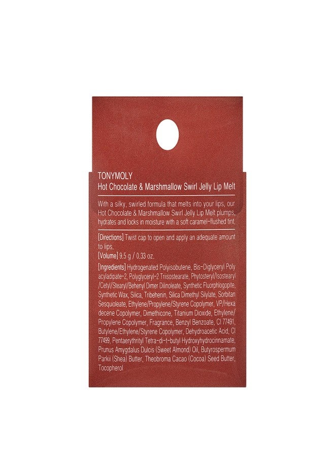 TONYMOLY Hot Chocolate & Marshmallow Swirl Jelly Lip Melt – Hydrating & Nourishing Lip Balm with Subtle Brown Tint, Non-Sticky Glossy Finish, Limited Edition Korean Lip Care for Soft, Smooth Lips - Image 2