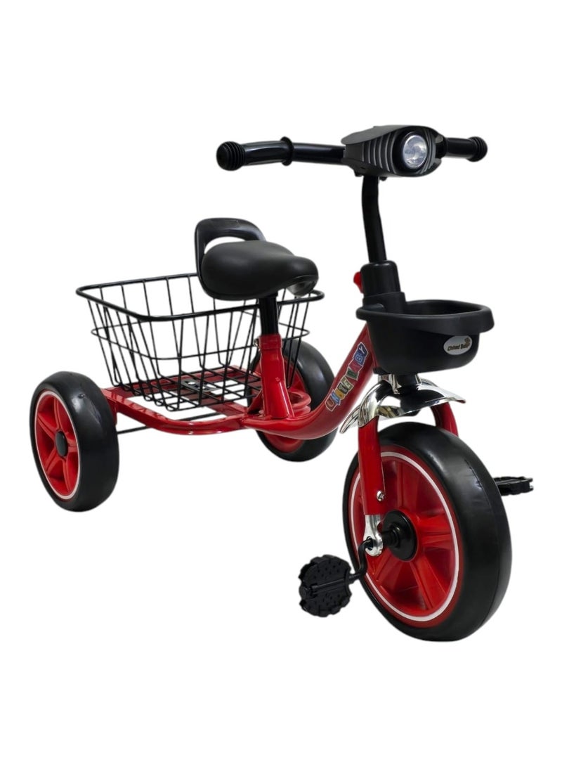 بيبي كارا دراجة ثلاثية العجلات للأطفال من سن 2 إلى 4 سنوات - دراجة أطفال بمقعد قابل للتعديل - Image 1