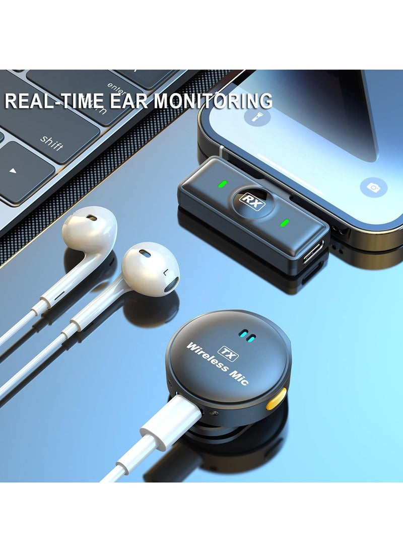 Generic Wireless lapel microphone, 48h battery life, suitable for mobile phones, computers, with portable charging case, noise reduction radio  - Image 3