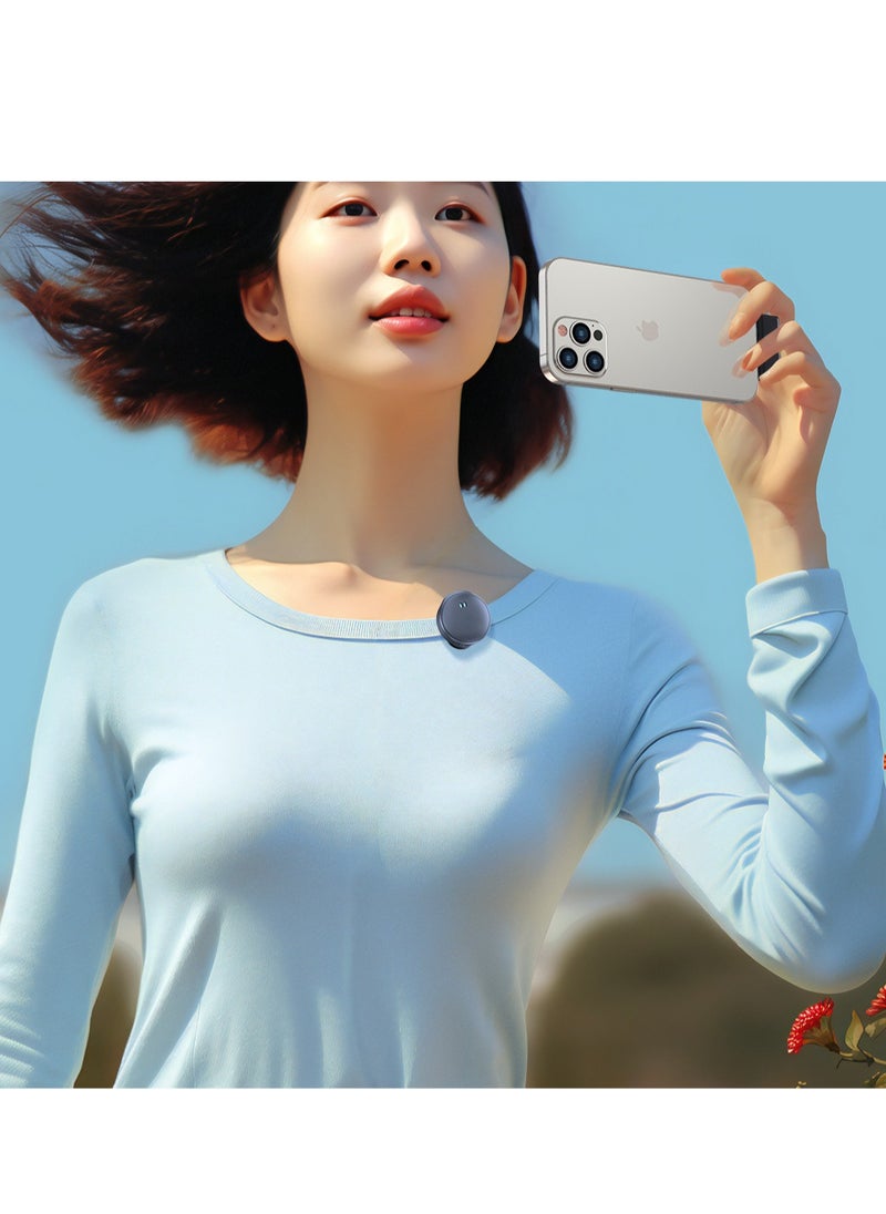 Generic - Wireless lapel microphone, 48h battery life, suitable for mobile phones, computers, with portable charging case, noise reduction radio - Image 1