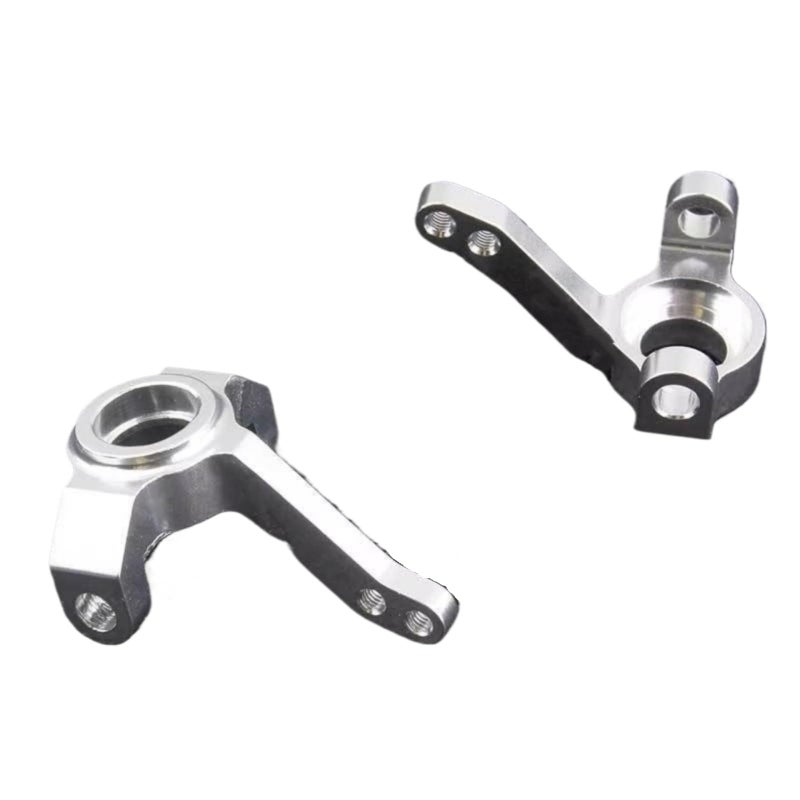 دعامات التوجيه الأمامية من الألومنيوم الفضي لشاحنة الزحف الصخري Axial SCX10 1/10 أجزاء الترقية - Image 2