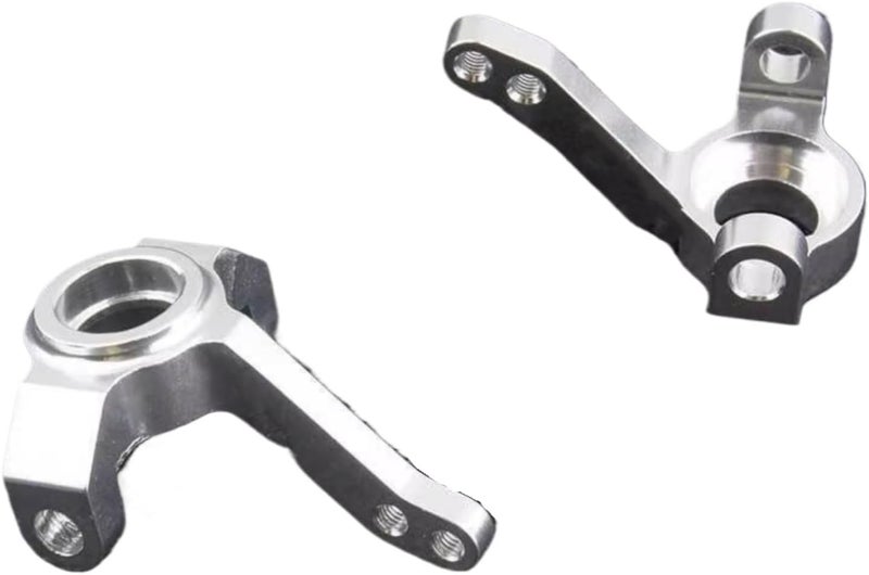 دعامات التوجيه الأمامية من الألومنيوم الفضي لشاحنة الزحف الصخري Axial SCX10 1/10 أجزاء الترقية - Image 1