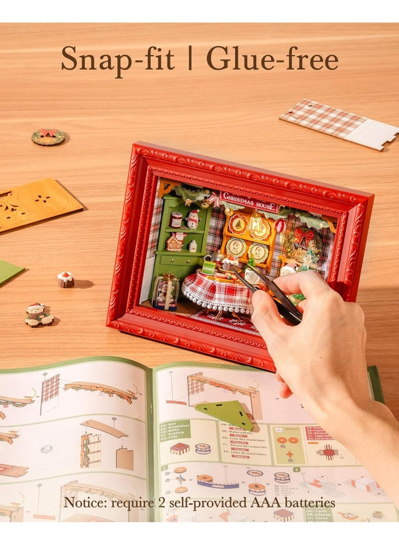 ROBOTIME Rolife Christmas Eve Party DIY Picture Frame DP005 - Image 2