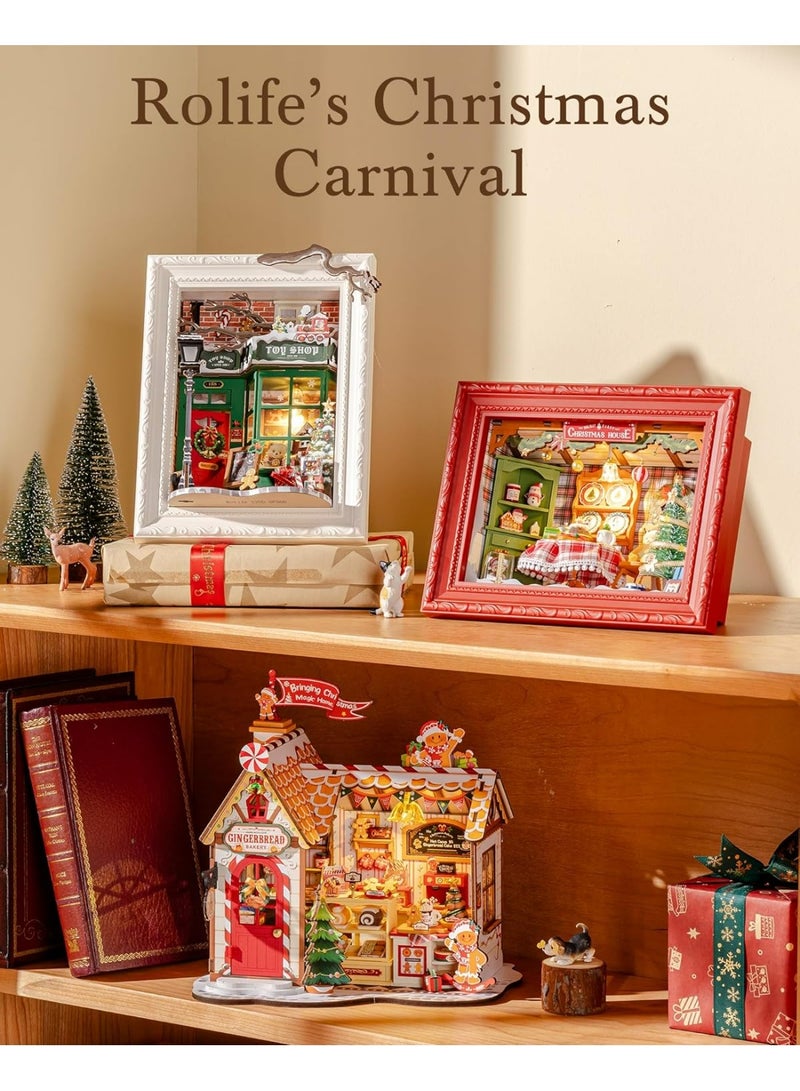 ROBOTIME Rolife Christmas Eve Party DIY Picture Frame DP005 - Image 5