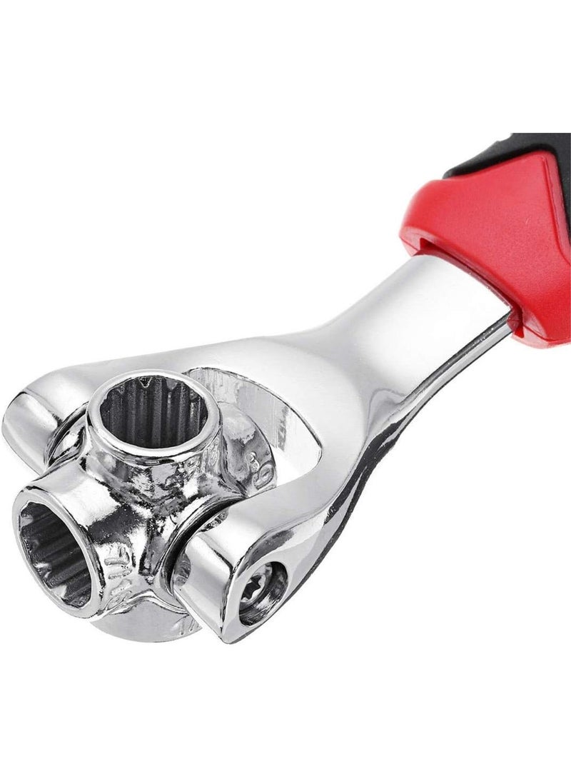 GGOOT Wheel Wrench， Spanners 48 in 1 Multifunctional Wrench for Spline Bolts Torx 360° Socket Auto Repair Hardware Tool Kits  - Image 3