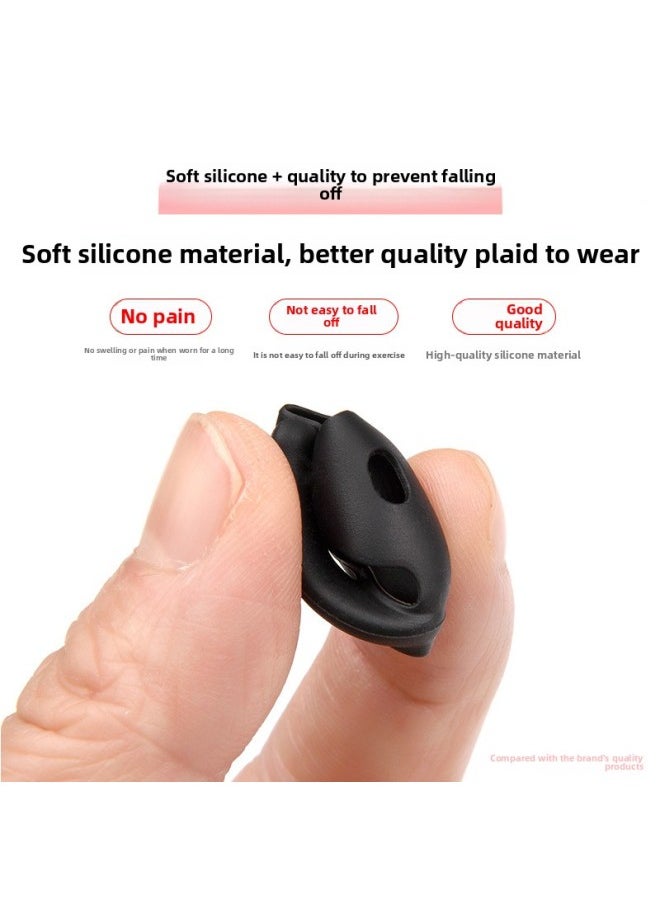 Generic - For Apple Airpods4 Generation Bluetooth Headset Silicone Ear Plug Earphone Cover Anti-slip Ear Cap Anti-drop Ear Hanging-Color:White [1 Pair, Anti-falling Earmuffs] - Image 1