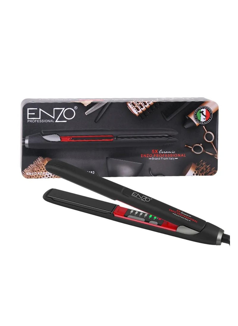 ENZO Professional - PrecisionWare Enzo EN-5183 Advanced Titanium Technology for Sleek, Smooth, Styled Hair, Adjustable Temperature, 360° Swivel Cord International Version - Image 1