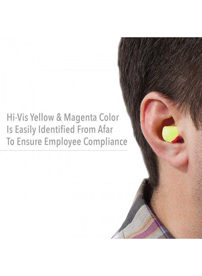 Howard Leight HOWARD LEIGHT Honeywell Home by Laser Lite High Visibility Disposable Foam Earplug Refill for Leight Source 500 Dispenser, 500 Pairs (LL-1-D), Magenta/Yellow  - Image 3