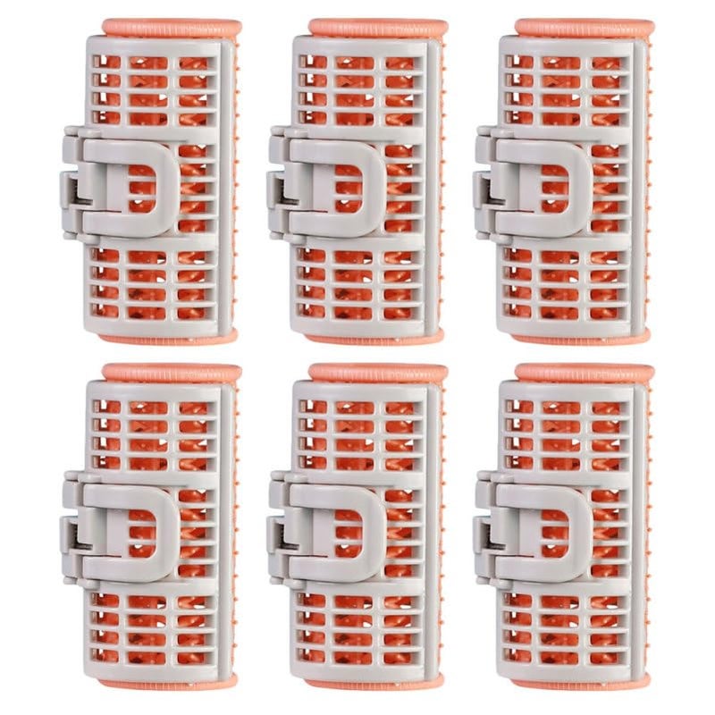 لفافات شعر مع مشبك لتكثيف الغرة أداة تصفيف ملحقات DIY محمولة ذات قبضة ذاتية حجم جذور الشعر 6 قطع