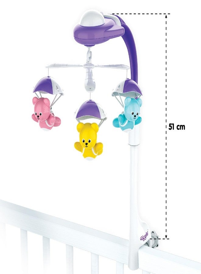Funskool Giggles Funskool Bear Melody Crib Mobile, Soothing Music with Adorable Parachute Bears, Hanging Toy for Newborn Baby, Infants & Toddlers, Gift Set for Babies, Age 0+ Months - Image 5