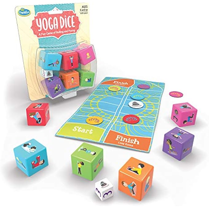 thinkfun Think Fun Yoga Dice Game for Boys and Girls Ages 6 and Up - Learn Yoga With a Game - Image 1