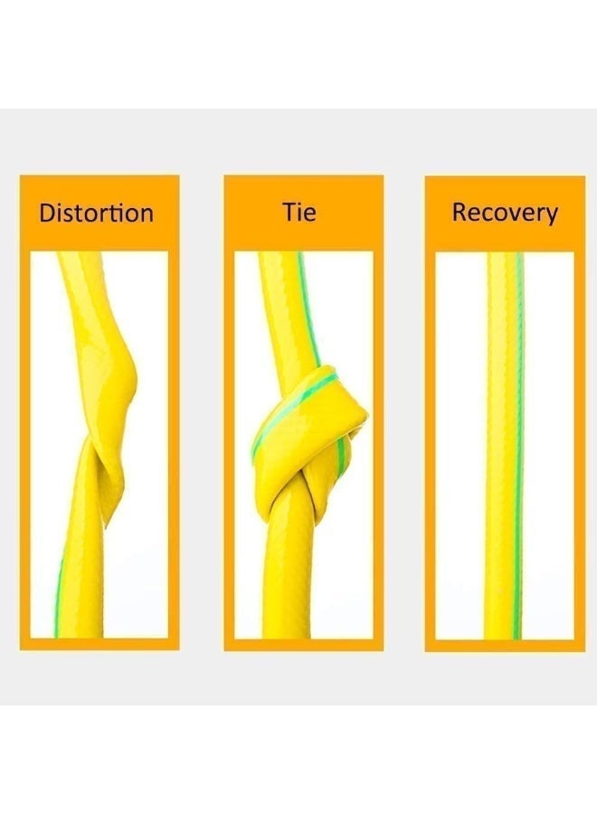 نوفيكس خرطوم حديقة قوي من نوفكس إن‌إف‌إتش-١/٢-٥٠م – طول ٥٠م، نصف بوصة (١/٢”)، باللون الأصفر والأسود للاستخدام الخارجي - Image 5