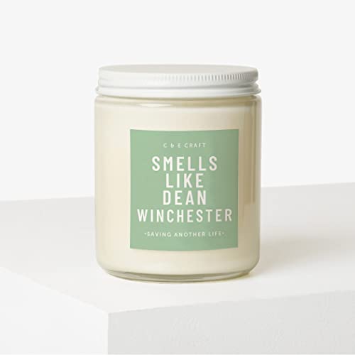 CE Craft - Smells Like Dean Winchester Scented Candle - Flannel Musk All-Natural Soy Wax Jar Candle - Gift for Her, Supernatural Fan, 8 oz - Image 2