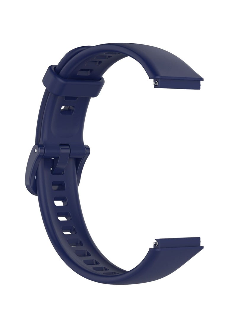 Soft Silicone Strap Replacement Bands For Huawei Band 7 - Dark Blue
