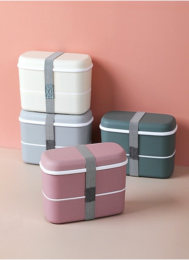 Generic - Bento Lunch Box With Divider Pink - Image 1