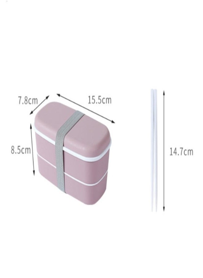 Generic - Bento Lunch Box With Divider Pink - Image 1