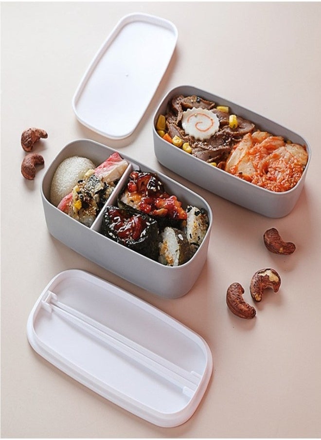 Generic - Bento Lunch Box With Divider Pink - Image 1