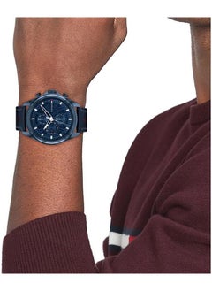 TOMMY HILFIGER TOMMY HILFIGER ROUND ANALOG MEN'S NAVY CASE WATCH - 1710655  - Image 4