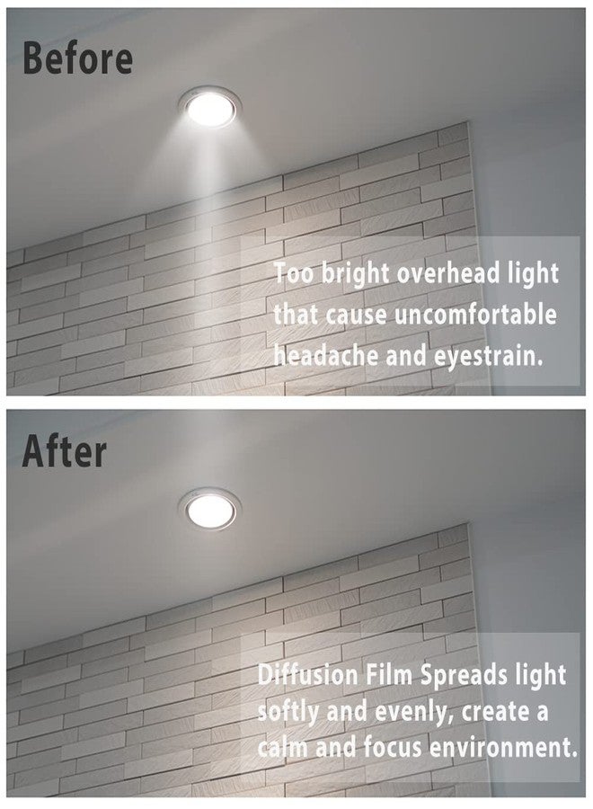 Luenir Lighting Diffusion Label 3 Pieces Sheet 7.8X11.8 Inch Smooth Light Darkening Film Sticker Diffuser, Thick - Image 3